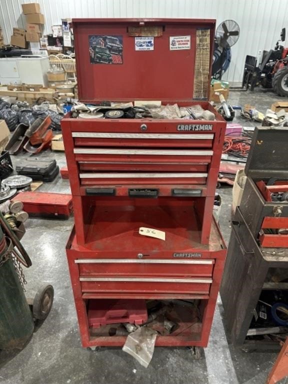 Craftsman Toolbox, assorted tools
