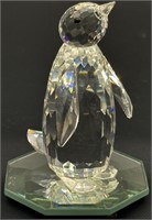 Swarovski Crystal Penguin Figurine w/ Stand