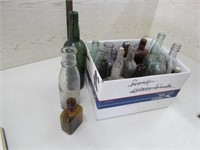 Box Assorted Old Bottles