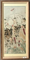 Chinese Scroll Painting of Geese