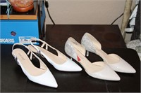 Two pairs of heeled shoes, nine west,