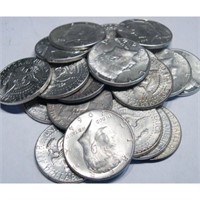 (20) Kennedy Half Dollar 1964 90% Silver