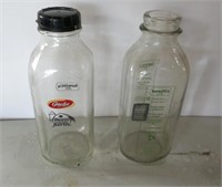 Hewitt's Dairy Quart  Milk Bottles