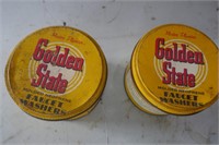 Pair Golden State Solder Seal Tins