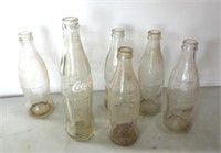 Selection Vintage Coke Bottles