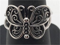 Sterling Silver Butterfly Ring