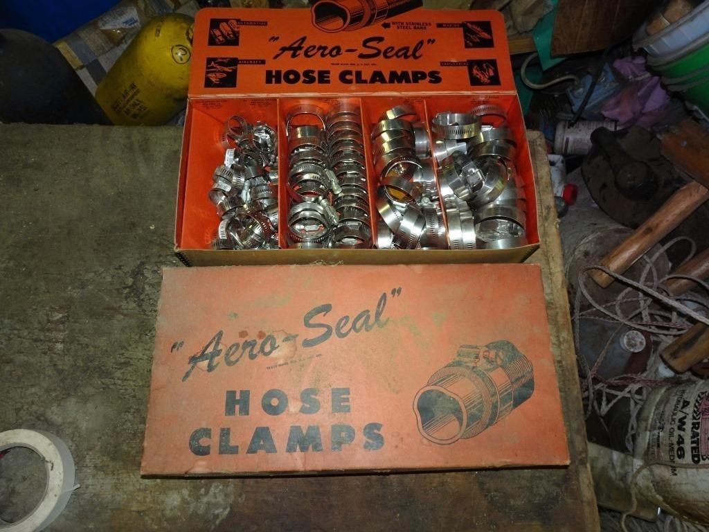 Vintage Aero-Seal Hose Clamp Store Display with