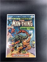 Marvel comics The Man Thing featuring Spiderman, t