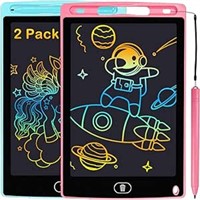Exryhon Pack of 2 LCD Writing Tablet-Pink/Green