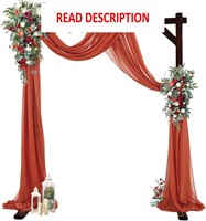 7.3FT Wooden Wedding Arch Stand for Ceremony
