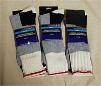 Three new pairs of men's thermal boot socks sizes