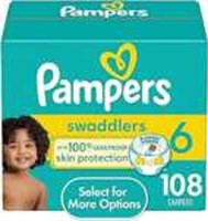 SEALED - Pampers Size 6 Diapers - 108ct