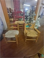 Three Miniature Irish Vernacular Chairs