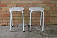 Metal Patio Side Tables/Stools