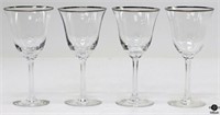 Lenox Crystal "Allure" Water Goblets / 4 pc
