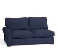 1 ROLLED ARM LOVESEAT NAVY