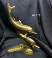 Brass Dolphin Figureen