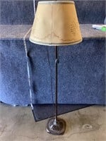 Old Floor Lamp with Paper Shade