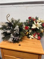 2 Christmas Floral Pieces