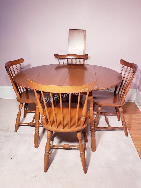 VILAS MAPLE TABLE & 4 - CHAIRS