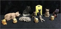 Lot of Collectible Cat Figurines