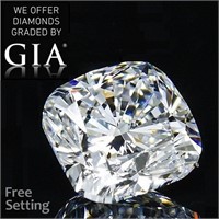 4.01ct,Color G/VS1,Cushion cut GIA Diamond