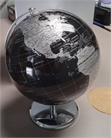 8in Metallic Black Globe