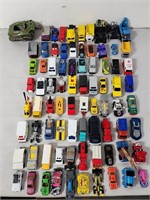 80 Diecast toys with some vintage cars