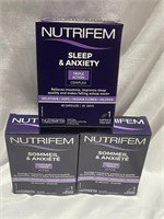 3 Boxes Nutrifem Sleep & Anxiety Capsules