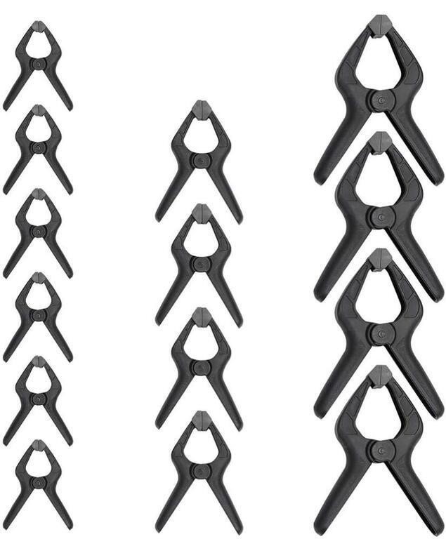 14-PIECE NYLON SPRING CLAMP SET - 6 PIECES