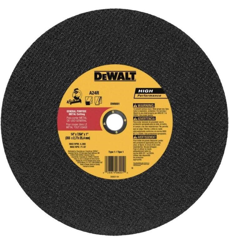 DEWALT DW8001 GENERAL PURPOSE CHOP SAW WHEEL,