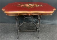 Vtg New Home Sewing Machine Table Repurposed