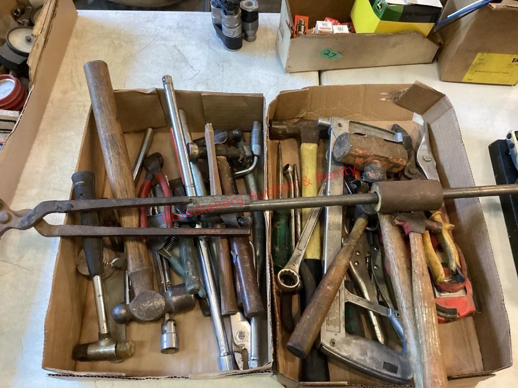 2 Flats of Assorted Hand Tools