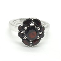 Silver Garnet(2.65ct) Ring