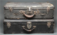 Antique Black Steamer Trunks