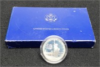 1986-S Proof Comm. Silver Dollar "Liberty" w/