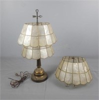 Decorative Mica Lamp - Shade Needs Tlc