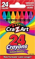 SM4657  Cra-Z-Art 24 Ct Crayons, School Supplies