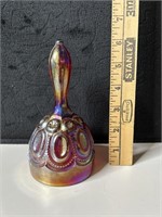 LE Smith Carnival Glass Moon & Stars Bell