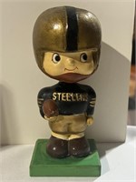 1960S PITTSBURGH STEELERS BOBBLEHEAD WITH WOOD