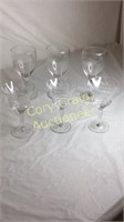 Etched and Cut Wine Glasses Short and Tall