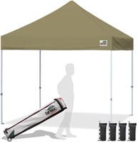 Eurmax 10x10ft Patio Canopy Tent (Khaki)