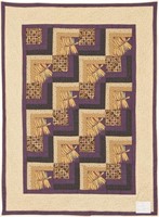 Zens Garden, bed quilt, 60" x 80"