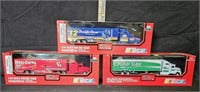(3) 1:64 Scale Racing Team Transporters
