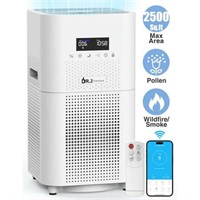 WiFi Air Purifiers for Home  Large Room  2500 Sq.f