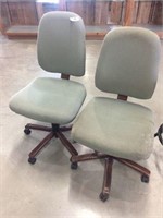 Pair of Adjustable Office Chairs