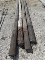 4- 10 ft wood posts