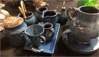 26 PIECE GLAZED POTTERY BOX LOT