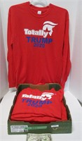 10 TOTALLY TRUMP 2020 T-Shirts - Size: Large