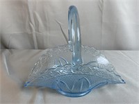 Fenton  for Princess House Blue Glass Basket